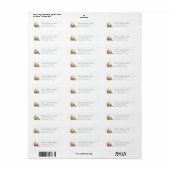 Extra Schattige Pasen Kat Retouradreslabels Etiket (Full Sheet)