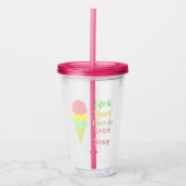 Extra Schep Ijs Acryl Drinkbeker (Voorkant)