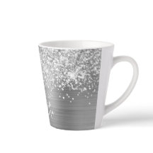 Extra Sparkly Silver Glam Script Name