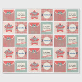 Extra Speciale Kerstgroeten Voeg namen toe Cadeaupapier (Vlak)