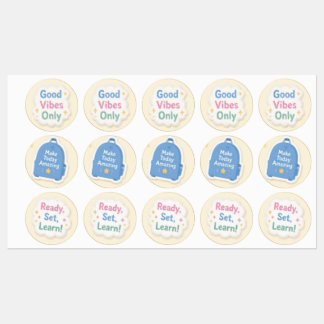 Extra speciale terug-naar-schoolstickers labels