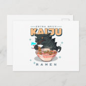 Extra Spicy - Kaiju Ramen - Ramen Fans Briefkaart (Voorkant / Achterkant)