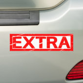 Extra stempel bumpersticker (Op auto)