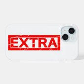 Extra stempel iPhone 15 case (Achterkant horizontaal)