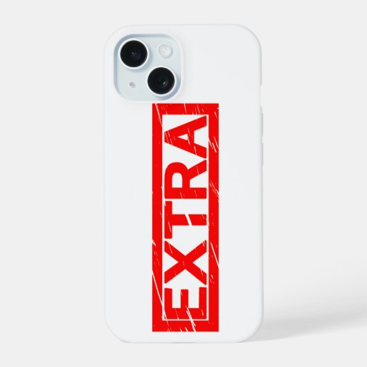 Extra stempel iPhone 15 case (Achterkant)