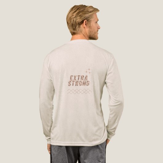 Extra Strong – Built Different Tri-Blend Shirt (Achterkant)