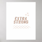 Extra Strong – Unbreakable Mindset Poster (Voorkant)