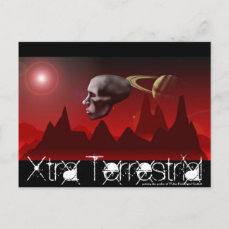Extra Terrestria, extra Terrestrial, schilderij is Briefkaart