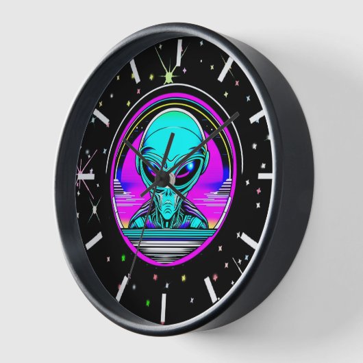 Extra Terrestrial Alien Vliegen Een UFO (Hoek)