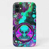 Extra Terrestrial Alien Vliegen Een UFO Case-Mate iPhone Case (Achterkant)
