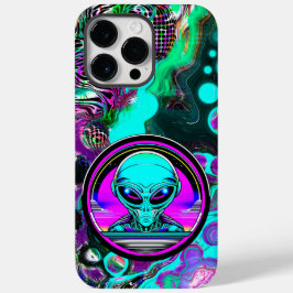 Extra Terrestrial Alien Vliegen Een UFO Case-Mate iPhone 14 Pro Max Hoesje