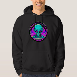 Extra Terrestrial Alien Vliegen Een UFO Hoodie