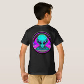 Extra Terrestrial Alien Vliegen Een UFO T-shirt (Achterkant volledig)