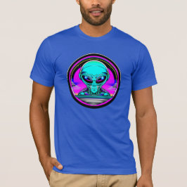 Extra Terrestrial Alien Vliegen Een UFO T-shirt