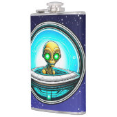 Extra Terrestrial Flying in een UFO Heupfles (Links)