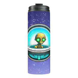 Extra Terrestrial Flying in een UFO Thermosbeker