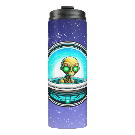 Extra Terrestrial Flying in een UFO Thermosbeker (Voorkant)