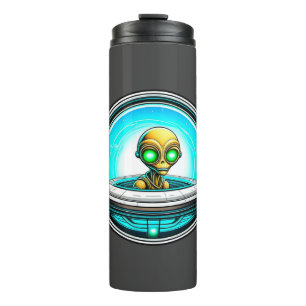 Extra Terrestrial Flying in een UFO Thermosbeker