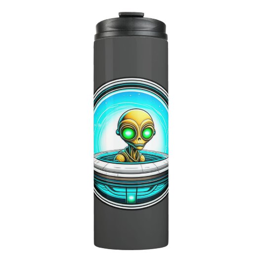 Extra Terrestrial Flying in een UFO Thermosbeker (Voorkant)