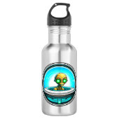 Extra Terrestrial Flying in een UFO Waterfles (Voorkant)