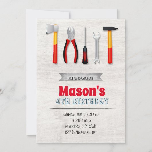 Extra uitnodiging op verjaardag (Voorkant)