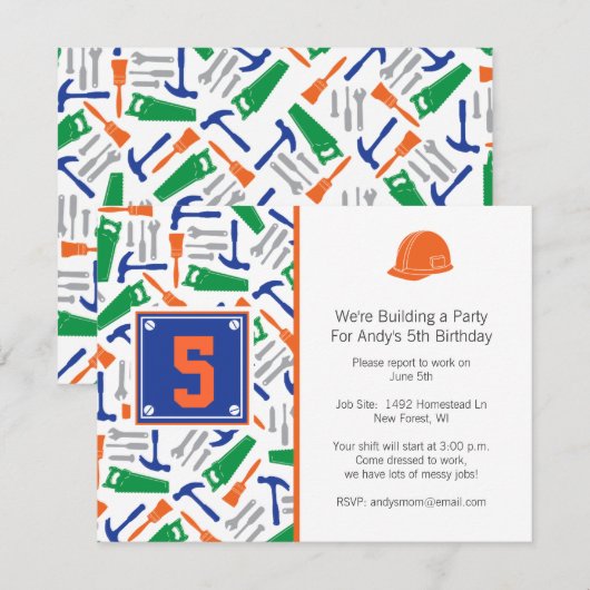 Extra uitnodiging op zaterdag voor Afbeelding (Voorkant / Achterkant)