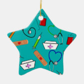 Extra verpleegmiddelen keramisch ornament (Voorkant)