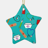 Extra verpleegmiddelen keramisch ornament (Links)