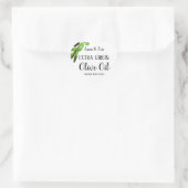 Extra Vierge Olijfolie Elegante Moderne Bruiloft Hart Sticker (Tas)