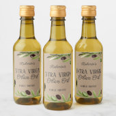 Extra vierge olijfolie Fles Product Etiket (Flessen)