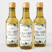 Extra Virgin Olijfolie Fles Modern Product Label Wijn Etiket (Flessen)