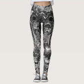 Extra vleermuizen donkere gotische vampiers crypte leggings (Voorkant)