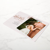 Extra vreugdevolle Blush en Roos Gold Foil Zwanger Folie Feestdagenkaart (Gedraaid)