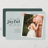 Extra vrolijke groene aankondiging van zwangerscha (Voorkant / Achterkant)