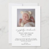 Extra vrolijke kerstgeboorte aankondiging (Achterkant)