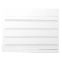 Extra-Wide Rule Music Manuscript-papier voor kinde