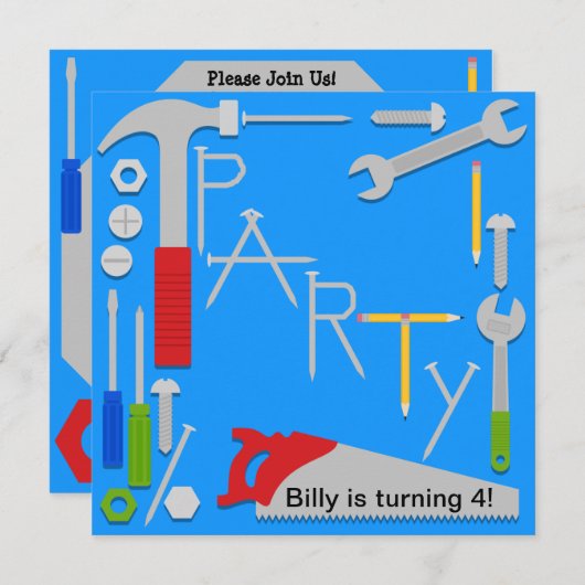 Extra Workshop Uitnodiging feestdag (Voorkant / Achterkant)