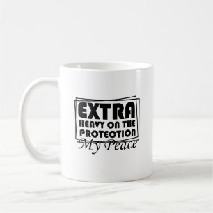 Extra zwaar op de bescherming van mijn vrede Sarca Koffiemok