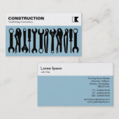 Extra - zwart op Bleek blauw 9dc6d8 Visitekaartje (Voorkant / Achterkant)