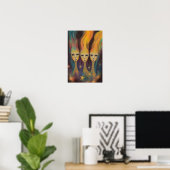 Extragalactische energiewezens Lichtentiteiten Ste Poster (Thuiskantoor)