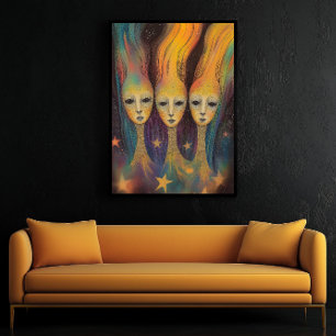 Extragalactische energiewezens Lichtentiteiten Ste Poster