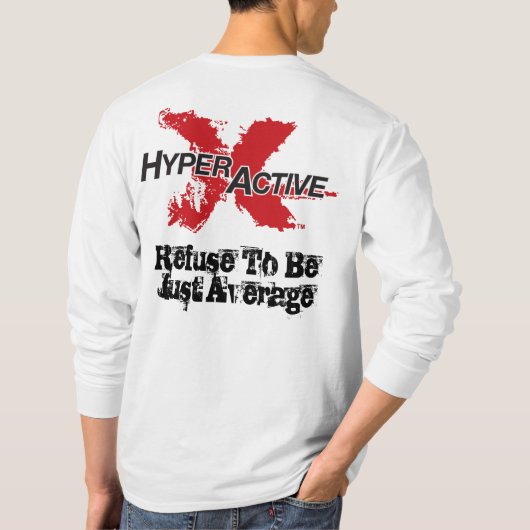 ExtraHyperActive Ambassador T-shirt ( wit ) (Achterkant)