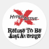 ExtraHyperActive Motivatie Sticker (Voorkant)