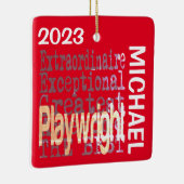 Extraordinaire afspeelapparaat keramisch ornament (Rechts)