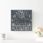 Extraordinaire belastingaangifte vierkante klok (Huis)