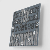 Extraordinaire belastingaangifte vierkante klok (Hoek)