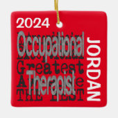 Extraordinaire beroepsethandelaar keramisch ornament (Voorkant)