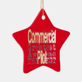 Extraordinaire beroepsvlieger keramisch ornament (Rechts)