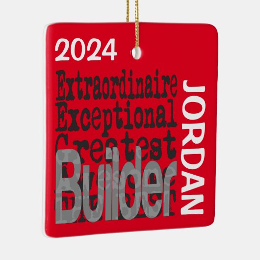 Extraordinaire bouwer keramisch ornament (Rechts)