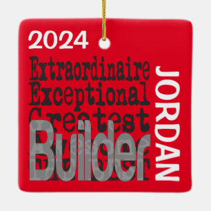 Extraordinaire bouwer keramisch ornament